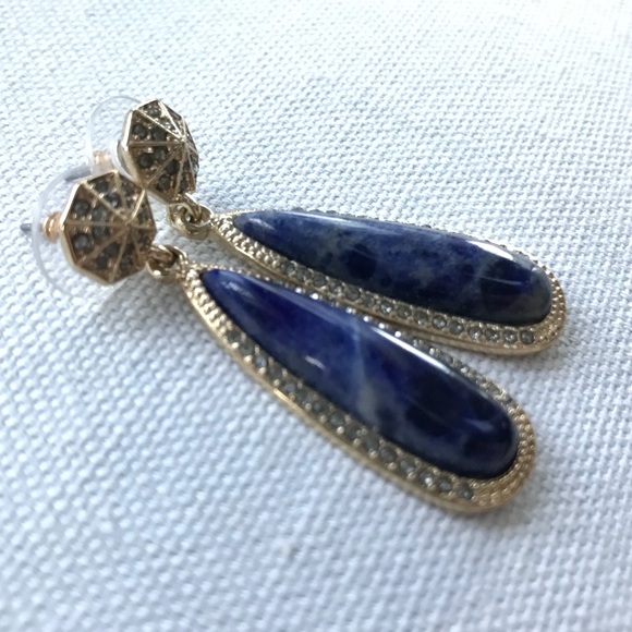 Sodalite Drop Earrings - Picture 2 of 6